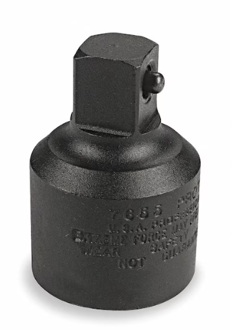 PROTO Impact Socket Adapter, 3/4 in Input Drive Size, 1/2 in Output Drive Size, Square, Black Oxide