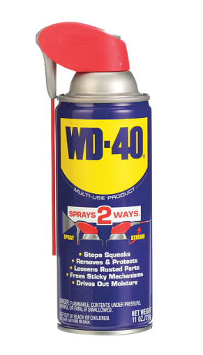 Multi-Use Lubricant with Smart Straw 2-Way Sprayer, -60 to 300 Degree F, 11 oz Aerosol Can, Amber