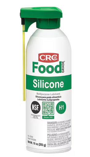 Multi-Purpose Food Grade Silicone Lubricant, H1 Food Grade, -40 to 400 Degree F, 10 Oz Aerosol Can