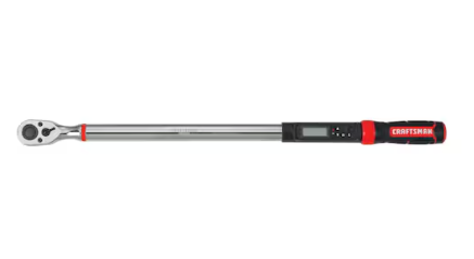 Digital Torque Wrench, 1/2 in Drive, 50 to 250 ft-lb, 29.7 in Overall Length